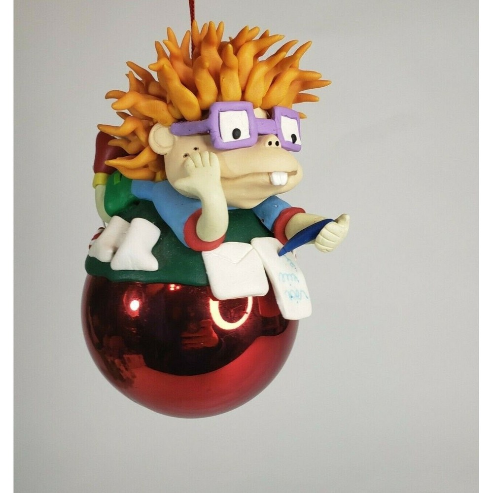 Vintage 1990s Nickelodeon Rugrats Chuckie Finster Christmas Ornament